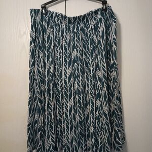 Torrid Women's Plus Size 3 Green Elastic Waist Skirt